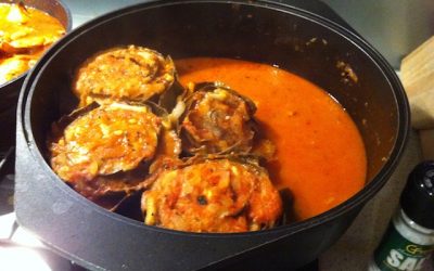 Artichokes stuffed and delicious